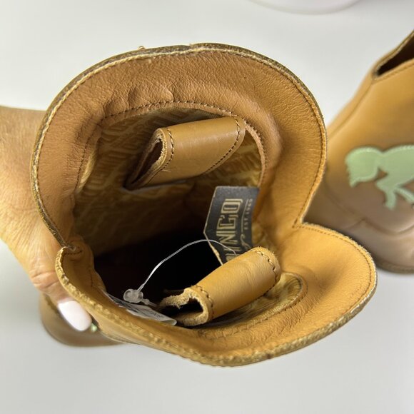 NWT Dingo Casual Let 'Er Buck Snip Toe Ankle Mid Leather Boots Women's Size 7.5‎ - Picture 10 of 14